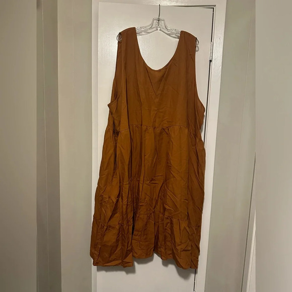 Tradlands Dresses & Skirts - NWT Tradlands Birdie Sleeveless Dress Crinkle Cotton Burnt Sienna size 5X